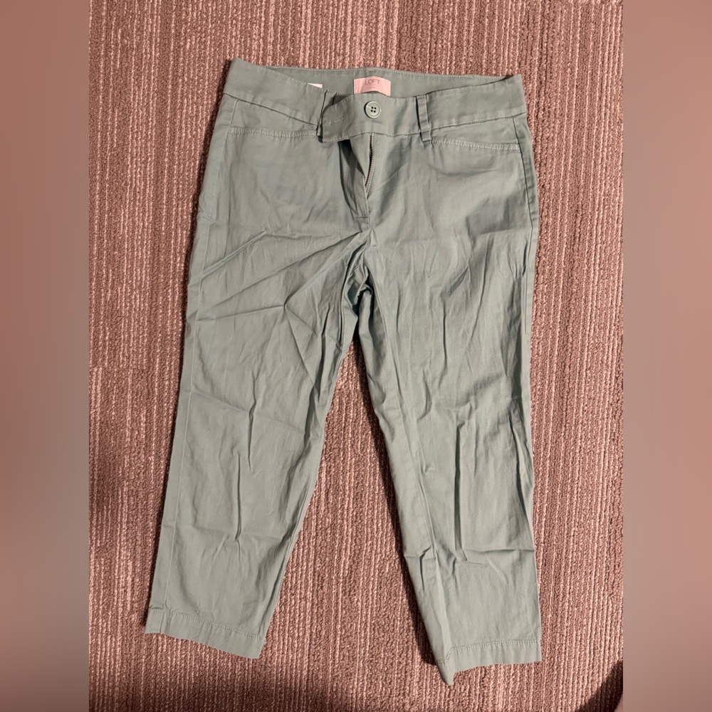 LOFT Ankle Crop Chino Pants Size 2P